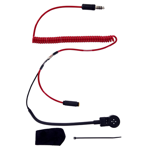HELMET KIT - STANDARD MIC FLEX BOOM 4 CONDUCTOR COIL CORD