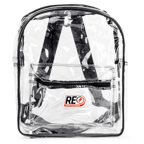 BACKPACK - CLEAR WITH BLACK TRIM